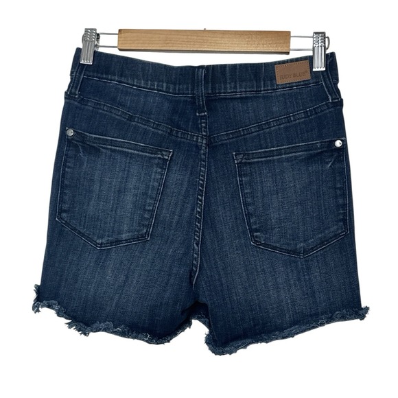JUDY BLUE Jean Shorts Women Medium Blue Cut-Off Stretch Classic pull On Basic - Picture 1 of 9